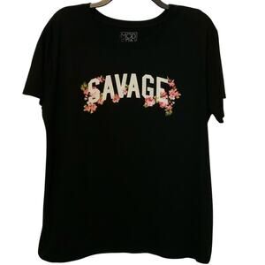 Modernlux Savage T-Shirt Black Short Sleeve XXL